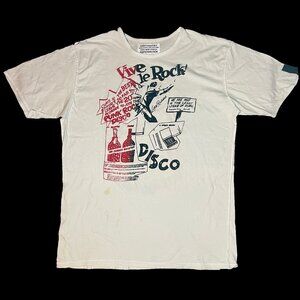 Rare 80s KING MOB LONDON SEDITIONARIES "Vive Le Rock" T-Shirt  - Sz L  - Preworn